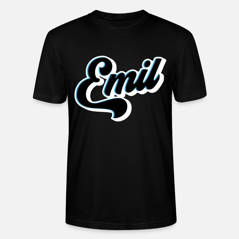 Emil | Farben änderbar - Stanley/Stella Unisex Bio-T-Shirt CRAFTER - Schwarz