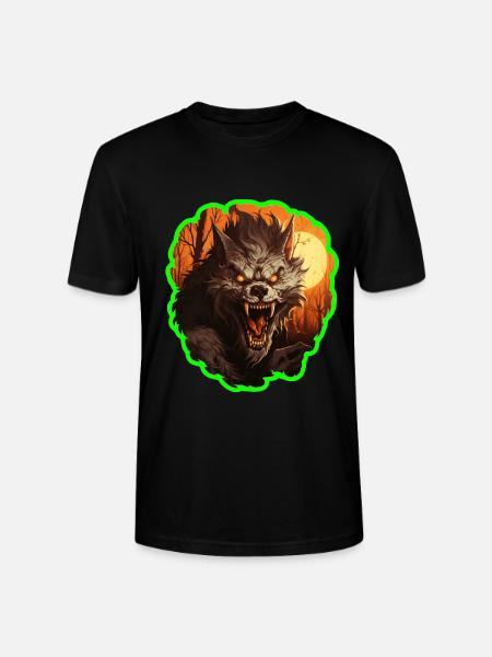 Halloween Werwolf - Stanley/Stella Unisex Bio-T-Shirt CRAFTER - Schwarz