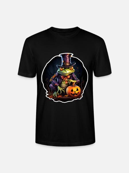 Frog Halloween - Stanley/Stella CRAFTER Unisex Organic T-Shirt - black