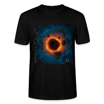Monster #064 Leprosus cosmicus - Stanley/Stella CRAFTER Unisex Organic T-Shirt - black - Front - Alina (178cm) & Michal (187cm)