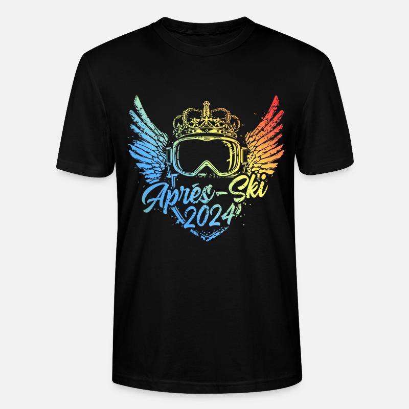 Apres Ski 2024 Bunt - Stanley/Stella Unisex Bio-T-Shirt CRAFTER - Schwarz