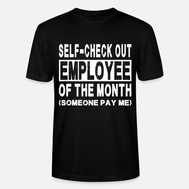 Self-Check-Out - Mitarbeiter des Monats - Stanley/Stella Unisex Bio-T-Shirt CRAFTER - Schwarz