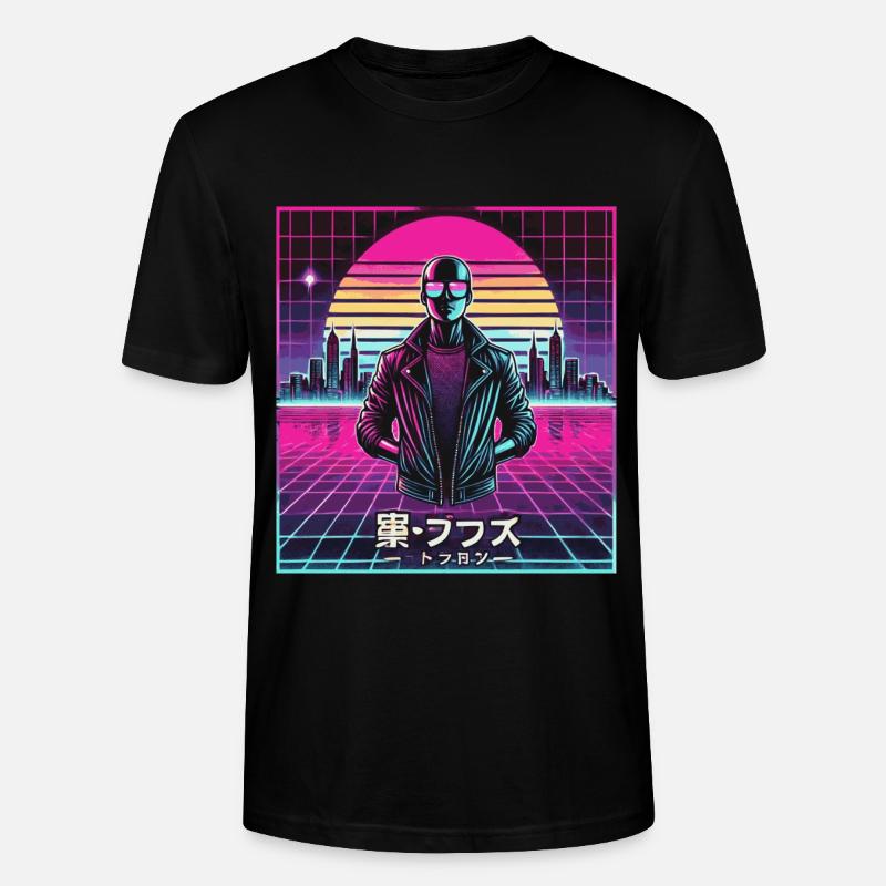 Cyber 01 - Stanley/Stella Unisex Bio-T-Shirt CRAFTER - Schwarz