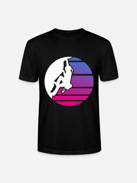 Klettern Kind Mädchen Bouldern - Stanley/Stella Unisex Bio-T-Shirt CRAFTER - Schwarz