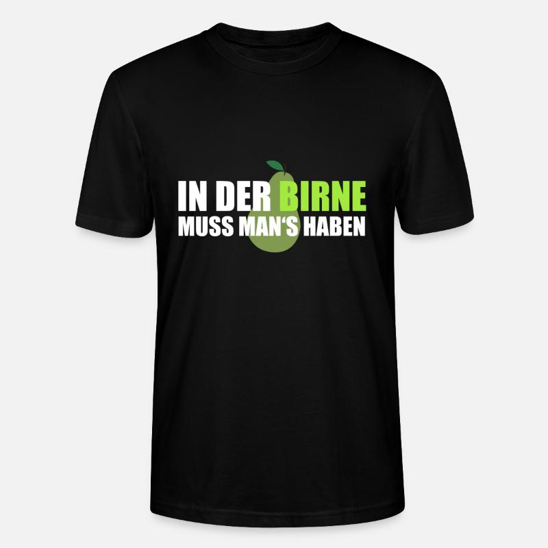 In der Birne - Stanley/Stella Unisex Bio-T-Shirt CRAFTER - Schwarz