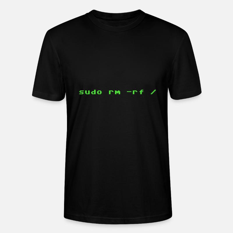 Sudo rm rf Linux Programmieren - Stanley/Stella Unisex Bio-T-Shirt CRAFTER - Schwarz