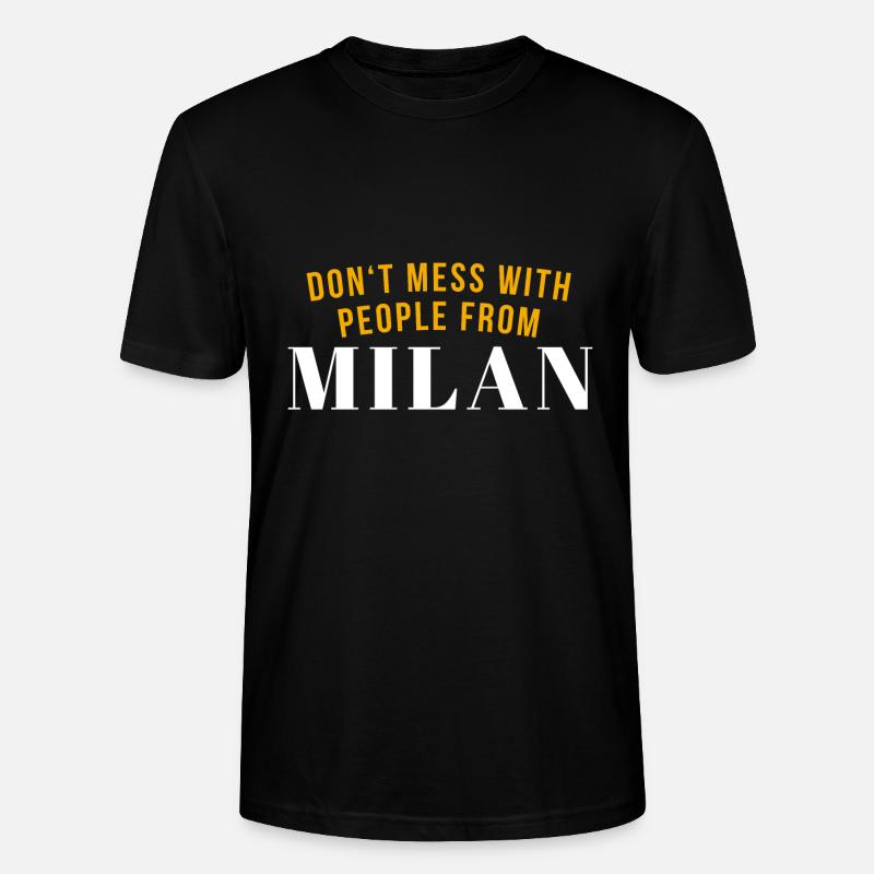 Milan Mailand - Stanley/Stella Unisex Bio-T-Shirt CRAFTER - Schwarz