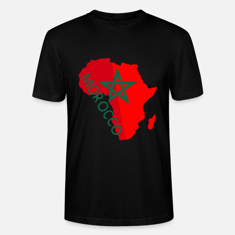 Maroc Afrique - T-shirt bio CRAFTER Stanley Stella Unisexe - noir