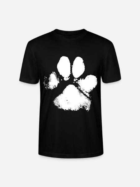 Dogs Tatze Paw Print - Stanley/Stella CRAFTER Unisex Organic T-Shirt - black