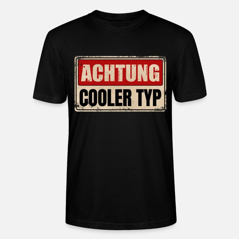 COOLER TYP - Stanley/Stella Unisex Bio-T-Shirt CRAFTER - Schwarz