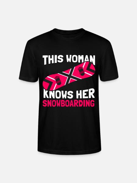 Snowboard Snowboarder Snowboarding - Stanley/Stella CRAFTER Unisex Organic T-Shirt - black