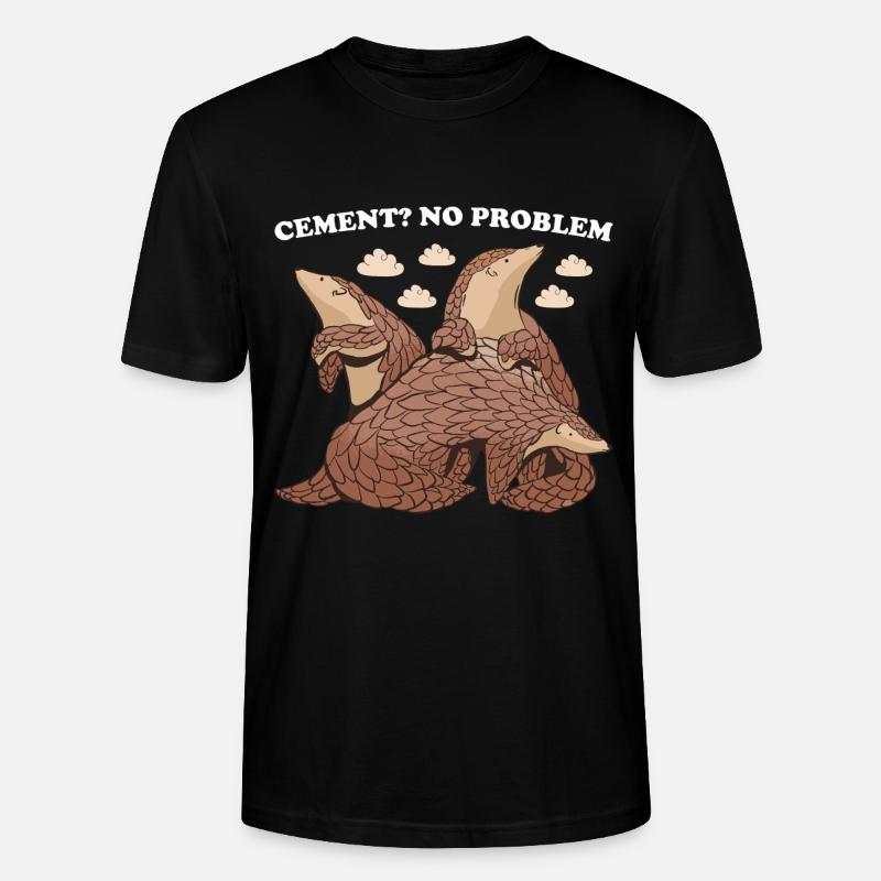 Cement? No Problem! Pangolin - Stanley/Stella Unisex Bio-T-Shirt CRAFTER - Schwarz