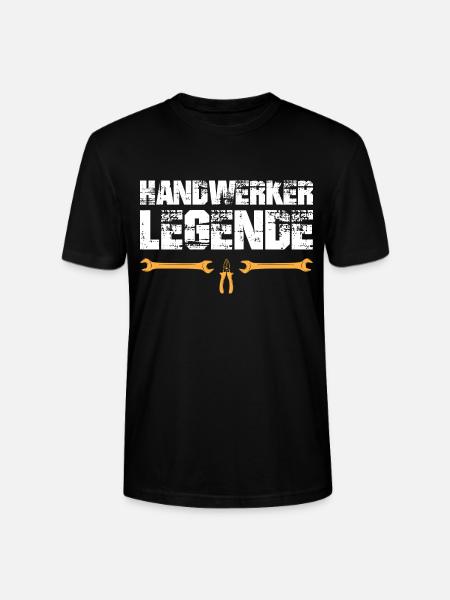 Handwerker Legende - Stanley/Stella Unisex Bio-T-Shirt CRAFTER - Schwarz