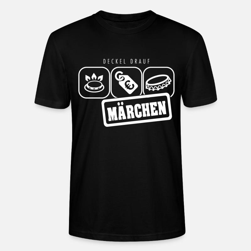 Gaspreis Deckel Märchen - Stanley/Stella Unisex Bio-T-Shirt CRAFTER - Schwarz