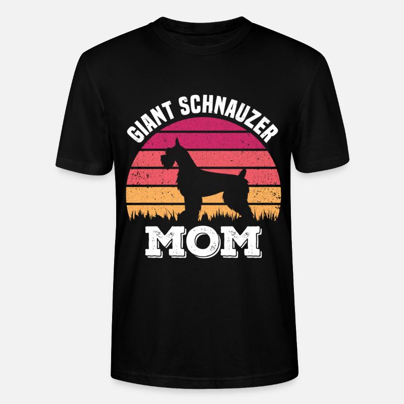 Schnauzer Mama - Stanley/Stella CRAFTER Unisex Organic T-Shirt - black