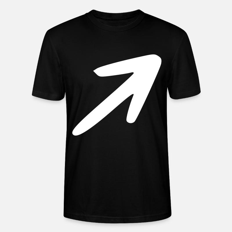 Flèche dessin esquisse blanc - T-shirt bio CRAFTER Stanley Stella Unisexe - noir