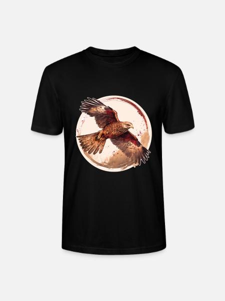 Rotmilan Greifvogel - Stanley/Stella Unisex Bio-T-Shirt CRAFTER - Schwarz