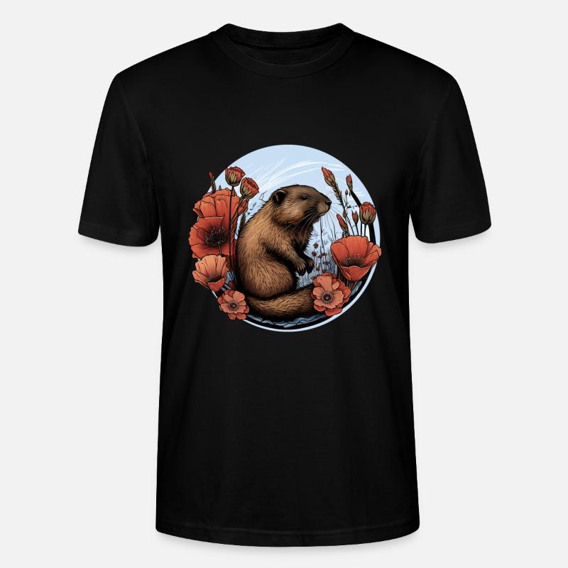 Biber Biberschutz - Stanley/Stella Unisex Bio-T-Shirt CRAFTER - Schwarz