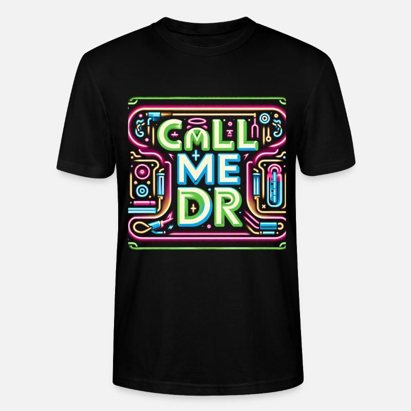 Appelez-moi Dr 32 - T-shirt bio CRAFTER Stanley Stella Unisexe - noir