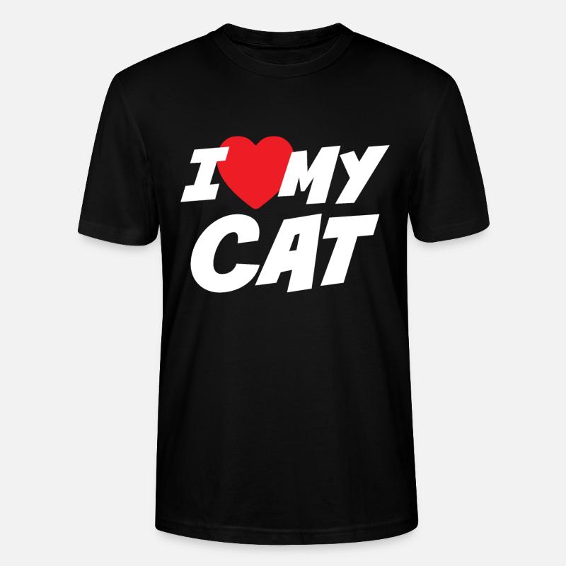 J’aime mon chat - T-shirt bio CRAFTER Stanley Stella Unisexe - noir