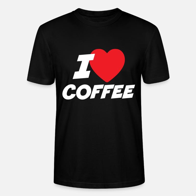 J’aime le café - T-shirt bio CRAFTER Stanley Stella Unisexe - noir