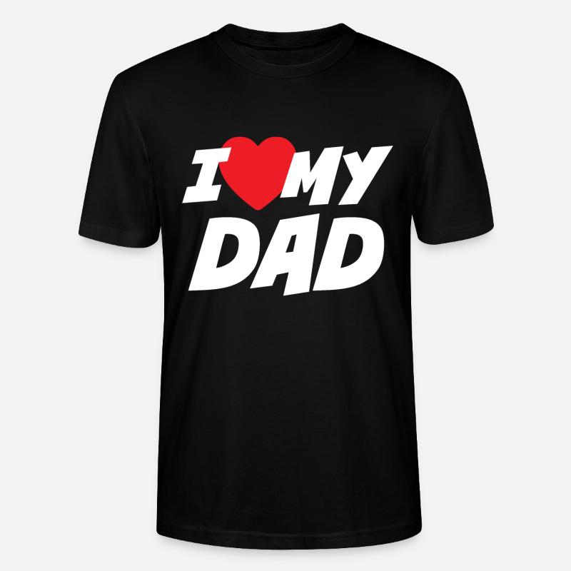 J’aime mon père - T-shirt bio CRAFTER Stanley Stella Unisexe - noir