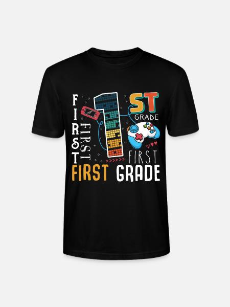 1. Klasse Gaming Schulkind - Stanley/Stella Unisex Bio-T-Shirt CRAFTER - Schwarz