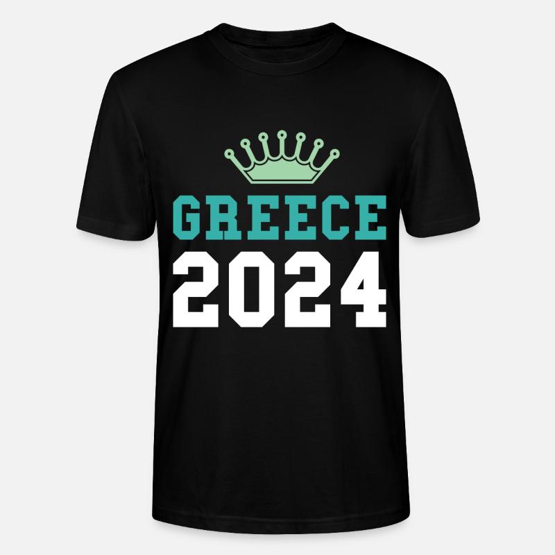 Grèce 2024 Krona - T-shirt bio CRAFTER Stanley Stella Unisexe - noir