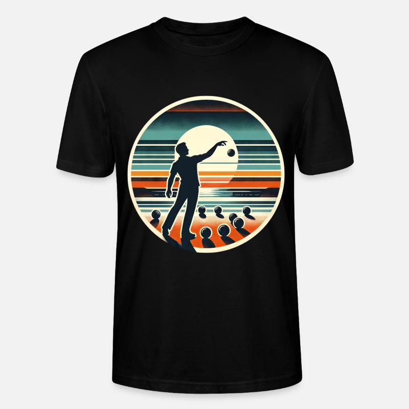 Boule Petanque - Stanley/Stella Unisex Bio-T-Shirt CRAFTER - Schwarz