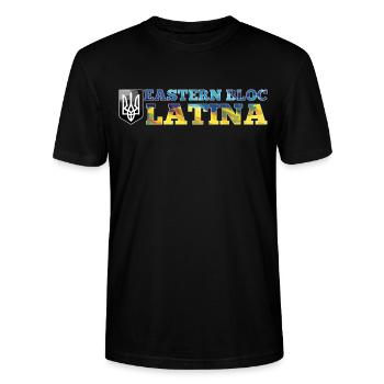 Bloc de l’Est Latina Ukraine Ukraine Cadeau - T-shirt bio CRAFTER Stanley Stella Unisexe - noir - Devant - Alina (178cm) & Michal (187cm)