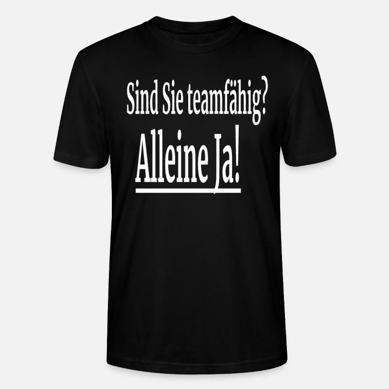 Witziger Spruch - Stanley/Stella Unisex Bio-T-Shirt CRAFTER - Schwarz