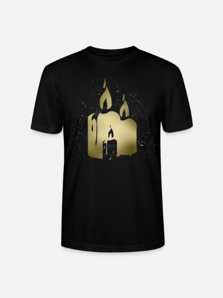 candle - Stanley/Stella CRAFTER Unisex Organic T-Shirt - black