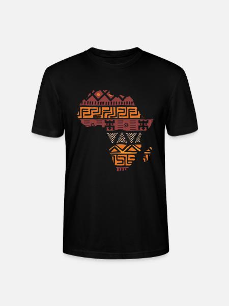brown card africa gift - Stanley/Stella CRAFTER Unisex Organic T-Shirt - black