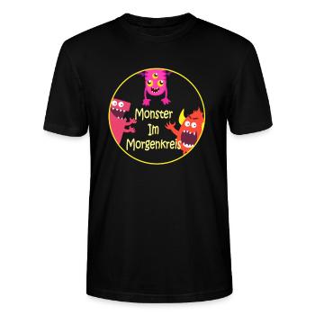 Erzieher - Stanley/Stella Unisex Bio-T-Shirt CRAFTER - Schwarz - Vorne - Alina (178cm) & Michal (187cm)