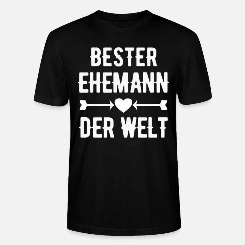 Bester Ehemann der Welt - Stanley/Stella Unisex Bio-T-Shirt CRAFTER - Schwarz