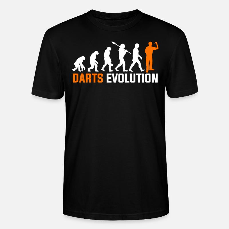 Evolution des fléchettes - T-shirt bio CRAFTER Stanley Stella Unisexe - noir