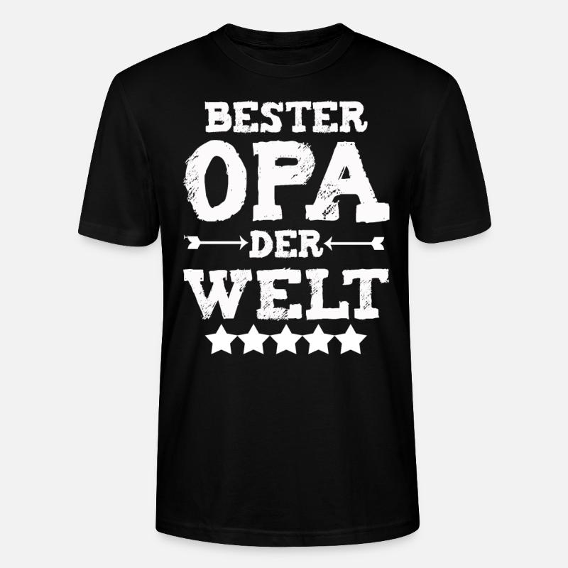 Beste Opa Der Welt - Stanley/Stella Unisex Bio-T-Shirt CRAFTER - Schwarz