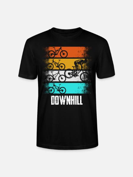 Downhill Retro - Stanley/Stella CRAFTER Unisex Organic T-Shirt - black