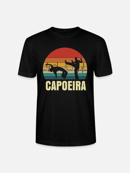Capoeira Heartbeat - Stanley/Stella CRAFTER Unisex Organic T-Shirt - black