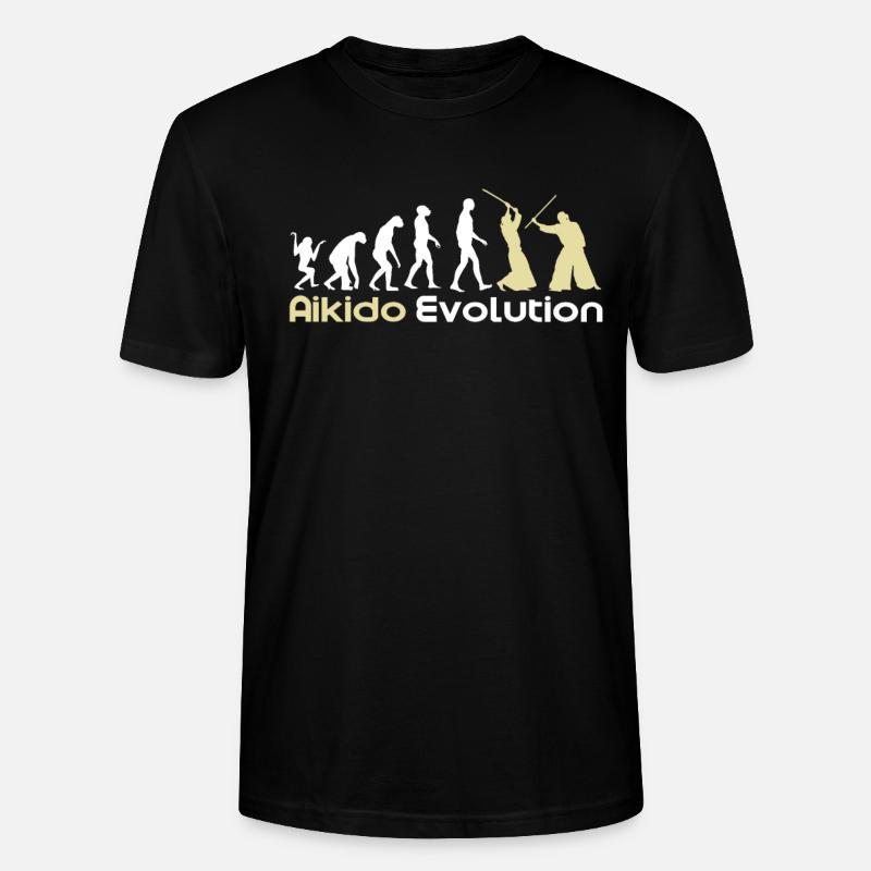 Aikido Evolution - Stanley/Stella CRAFTER Unisex Organic T-Shirt - black