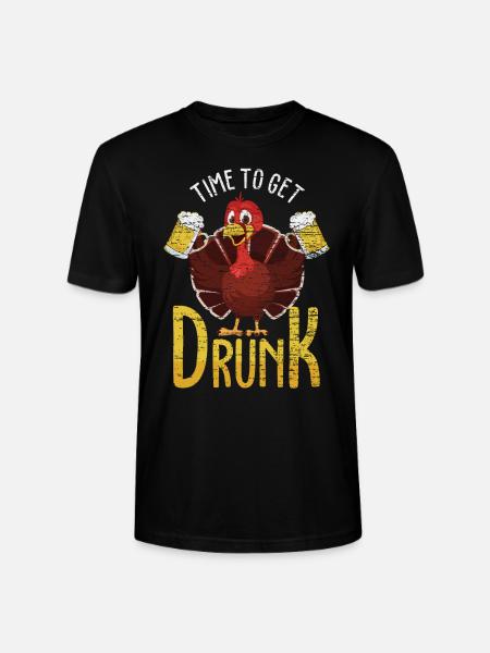 Thanksgiving Dinde Fête - T-shirt bio CRAFTER Stanley Stella Unisexe - noir