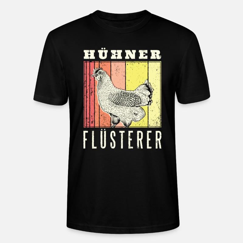 Huehner Fluesterer - Stanley/Stella Unisex Bio-T-Shirt CRAFTER - Schwarz
