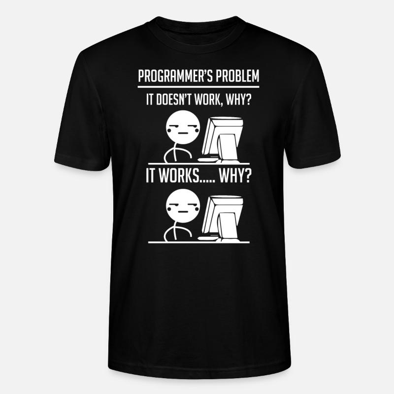 Programmierer Code Entwickler - Stanley/Stella Unisex Bio-T-Shirt CRAFTER - Schwarz