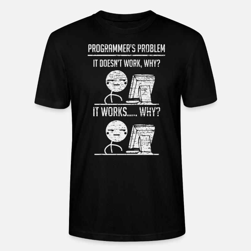 Programmieren Programmierer Codierung - Stanley/Stella Unisex Bio-T-Shirt CRAFTER - Schwarz