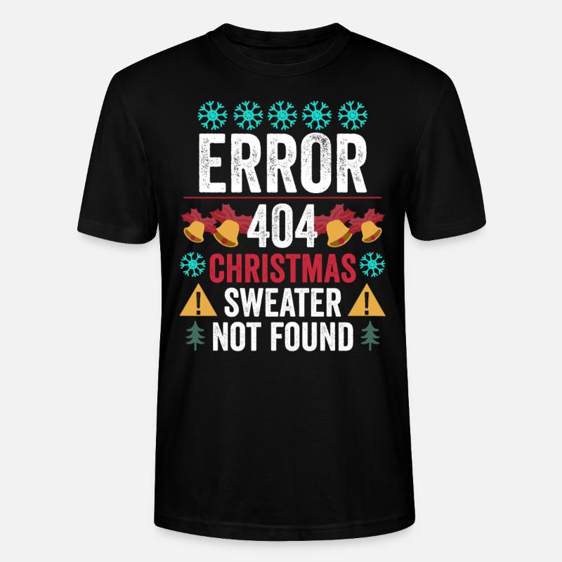 Weihnachten programmierer Computer - Stanley/Stella Unisex Bio-T-Shirt CRAFTER - Schwarz