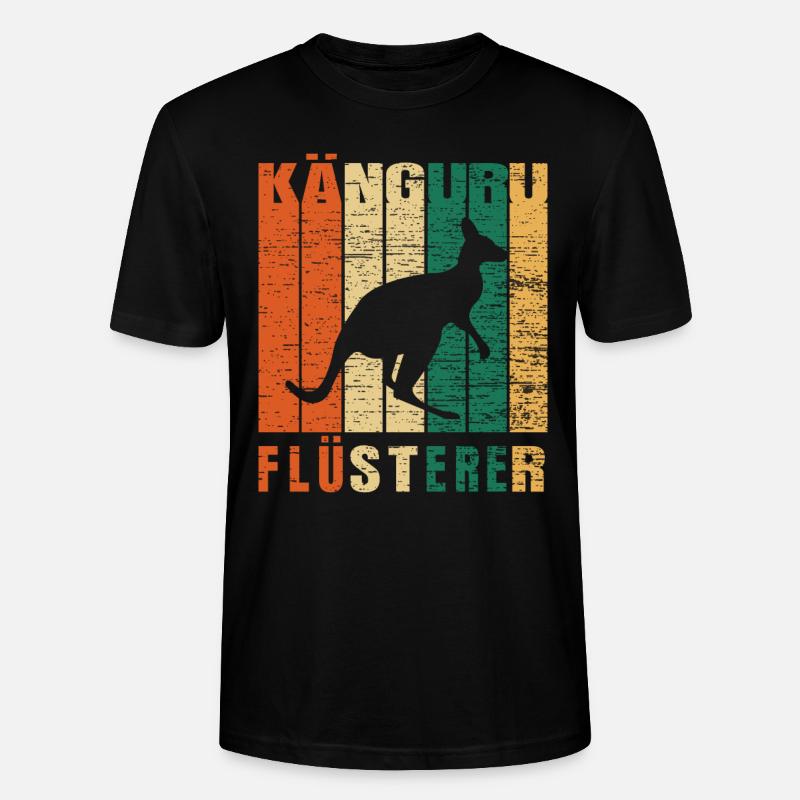 Känguru Flüsterer - Stanley/Stella Unisex Bio-T-Shirt CRAFTER - Schwarz