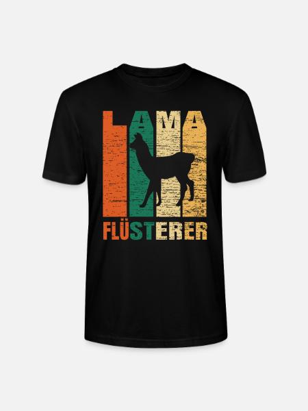 Lama - Stanley/Stella Unisex Bio-T-Shirt CRAFTER - Schwarz