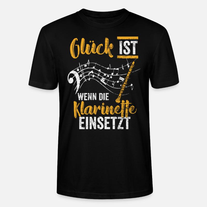 Klarinette Band - Stanley/Stella Unisex Bio-T-Shirt CRAFTER - Schwarz