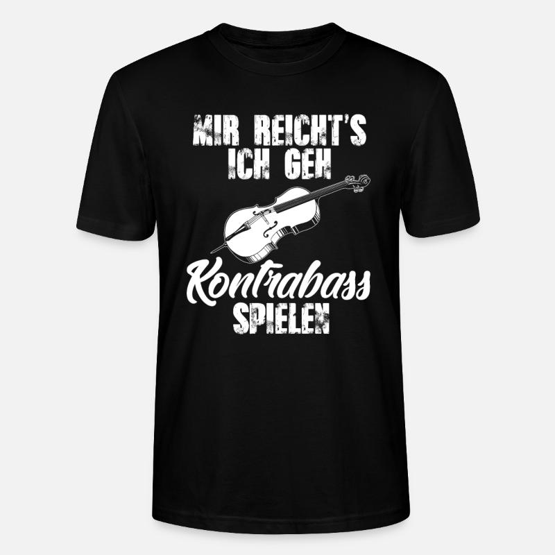 Kontrabass - Stanley/Stella Unisex Bio-T-Shirt CRAFTER - Schwarz