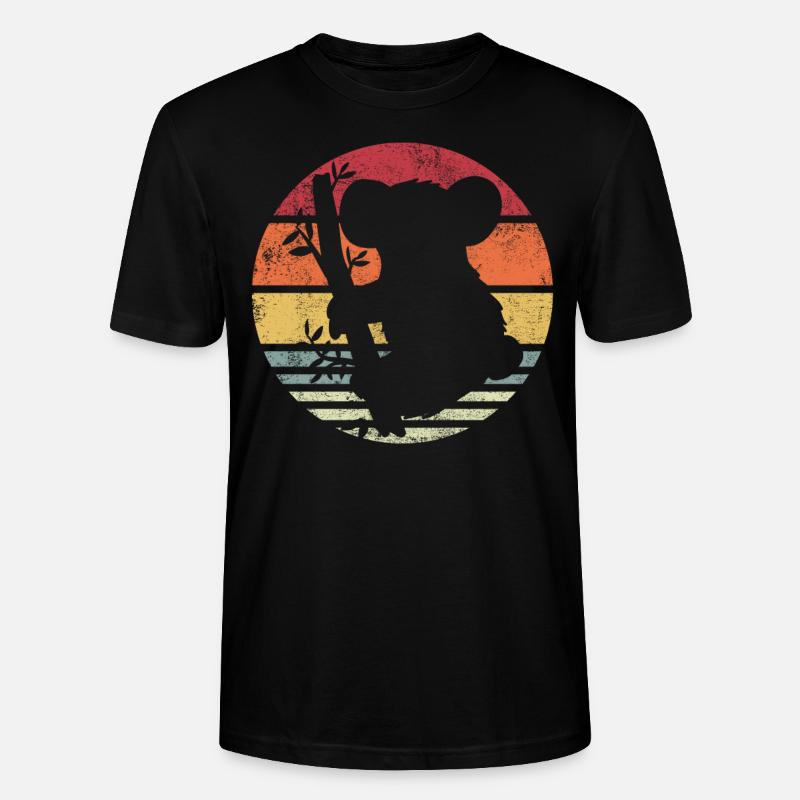 Koala Koalabär - Stanley/Stella Unisex Bio-T-Shirt CRAFTER - Schwarz